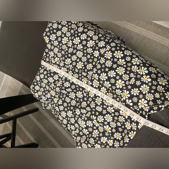 Big Bud Press Shortsleeve romper Jumpsuit Lazy black Daisy Print 4XL - Picture 11 of 11